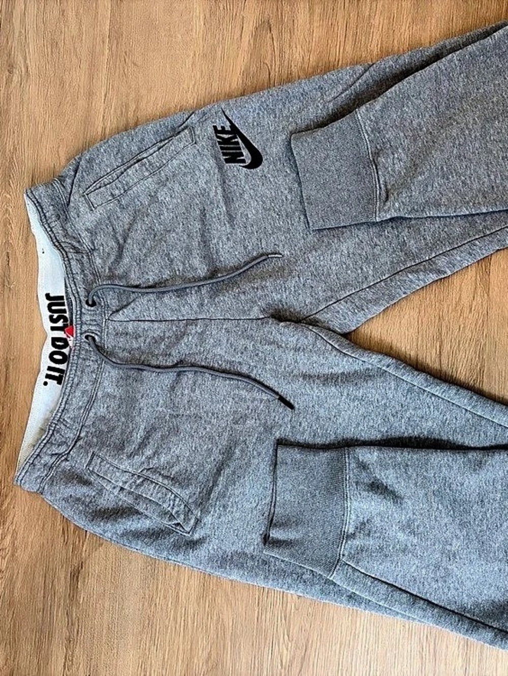 Nike Sportswear Just Do It Fleece Joggers Gray Medium
